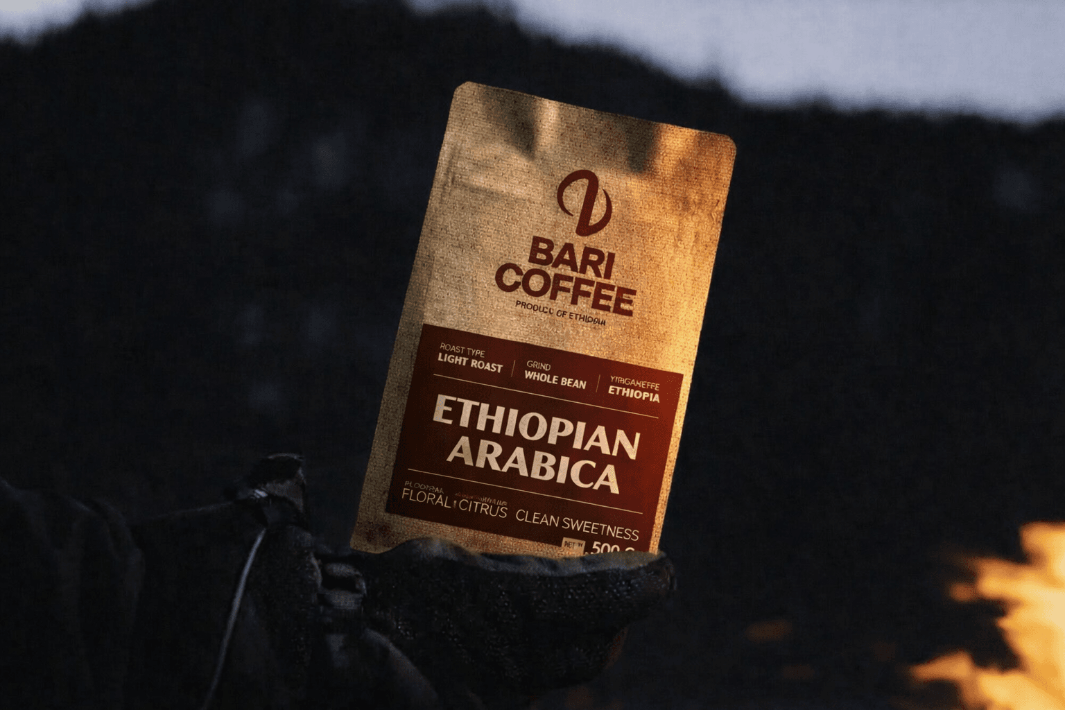 Ethiopian coffee highlands